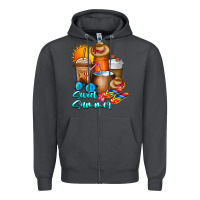 Smoke Sweet Summer Zipper Hoodie - CowhideDigitalArt