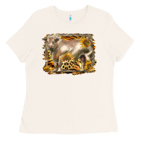 Bone western charolais bull Ladies Tee - LillyAllenDesigns