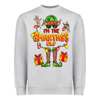 Heather Grey im the smartass elf Heavyweight Sweatshirt - FaDigitalArtStudio