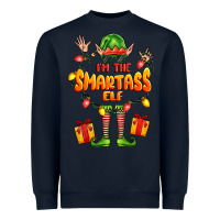 Navy im the smartass elf Heavyweight Sweatshirt - FaDigitalArtStudio