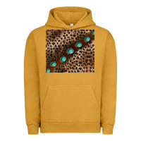 Pigment Peanut Butter leopard gemstone leather Urban Hoodie - BarkalooDesign