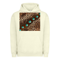 Pigment Pistachio leopard gemstone leather Urban Hoodie - BarkalooDesign