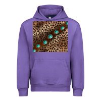 Tulip leopard gemstone leather Urban Hoodie - BarkalooDesign