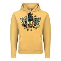 Vintage Mustard Oh my stars America wings 4th of july Vintage Hoodie - HowdyJamesFarm