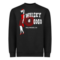 Black rare shirt whiskey a go go 80s hollywood california rock and roll Heavyweight Sweatshirt - lanVoArt