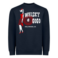 Navy rare shirt whiskey a go go 80s hollywood california rock and roll Heavyweight Sweatshirt - lanVoArt