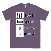 Lavender Tax Day Eat Sleep Do Taxes Repeat Gift Classic Tee - Bettercallsaul