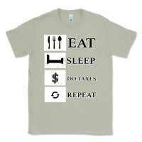 Matcha Tax Day Eat Sleep Do Taxes Repeat Gift Classic Tee - Bettercallsaul