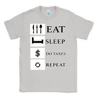 Moon Dust Tax Day Eat Sleep Do Taxes Repeat Gift Classic Tee - Bettercallsaul