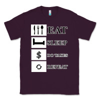 Plum Tax Day Eat Sleep Do Taxes Repeat Gift Classic Tee - Bettercallsaul