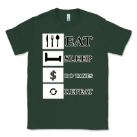 Sports Green Tax Day Eat Sleep Do Taxes Repeat Gift Classic Tee - Bettercallsaul