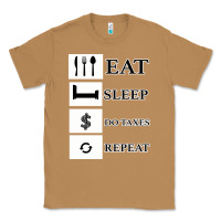 Toasted Coconut Tax Day Eat Sleep Do Taxes Repeat Gift Classic Tee - Bettercallsaul