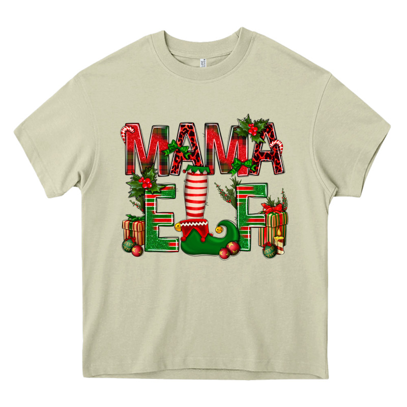 Christmas Mama Elf Heavy Core Tee by BundleAndBundleShop | Teevron