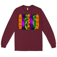 Burgundy halloween brushstroke Long Sleeve Tee - Jasminsmagicworld