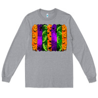 Heather Grey halloween brushstroke Long Sleeve Tee - Jasminsmagicworld