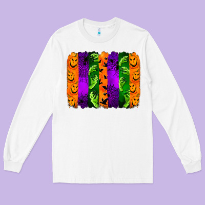 Halloween Brushstroke Long Sleeve Tee Designed By Jasminsmagicworld