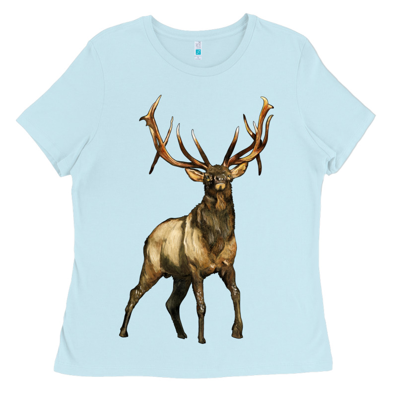 Elk Deer Ladies Tee by LillyAllenDesigns | Teevron