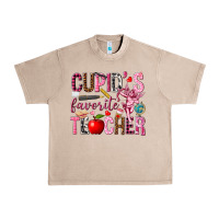 French Oak Cupid's Favorite Teacher Valentine's Day Urban Heavy Tee - HowdyJamesFarm