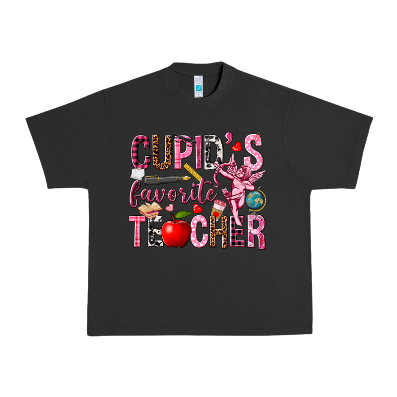Cupid's Favorite Teacher Valentine's Day Urban Heavy Tee by HowdyJamesFarm | Teevron