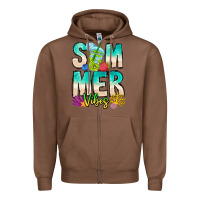 Chestnut Summer Vibes Zipper Hoodie - CowhideDigitalArt