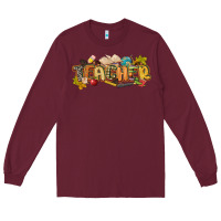 Burgundy fall teacher Long Sleeve Tee - CowGirlArtShop