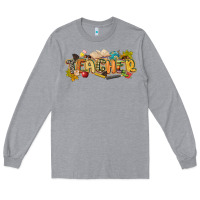Heather Grey fall teacher Long Sleeve Tee - CowGirlArtShop