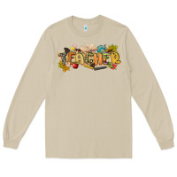Mushroom fall teacher Long Sleeve Tee - CowGirlArtShop