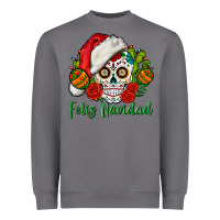 Storm Feliz Navidad Skull Heavyweight Sweatshirt - BundleAndBundleShop