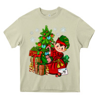 Mossy Santa's Elf Christmas Heavy Core Tee - BundleAndBundleShop