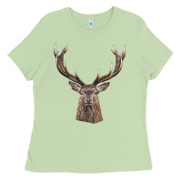 Matcha elk deer head Ladies Tee - LillyAllenDesigns