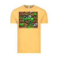 Vintage Mustard st patricks day hearts Vintage Tee - Jasminsmagicworld