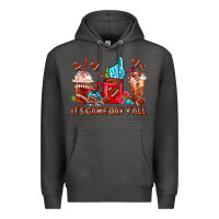 Charcoal Heather american football coffee cups Premium Hoodie - FaDigitalArtStudio