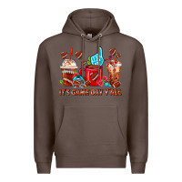 Coffee american football coffee cups Premium Hoodie - FaDigitalArtStudio