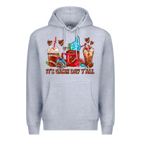 Heather Grey american football coffee cups Premium Hoodie - FaDigitalArtStudio