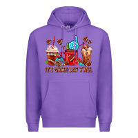 Purple american football coffee cups Premium Hoodie - FaDigitalArtStudio