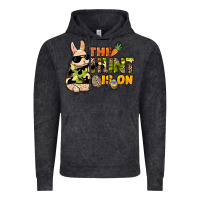 Vintage Black The hunt is on Easter Day Vintage Hoodie - HowdyJamesFarm