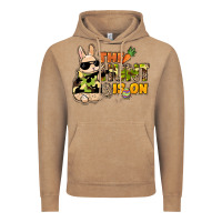 Vintage Coffee The hunt is on Easter Day Vintage Hoodie - HowdyJamesFarm