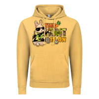 Vintage Mustard The hunt is on Easter Day Vintage Hoodie - HowdyJamesFarm