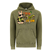 Vintage Olive The hunt is on Easter Day Vintage Hoodie - HowdyJamesFarm