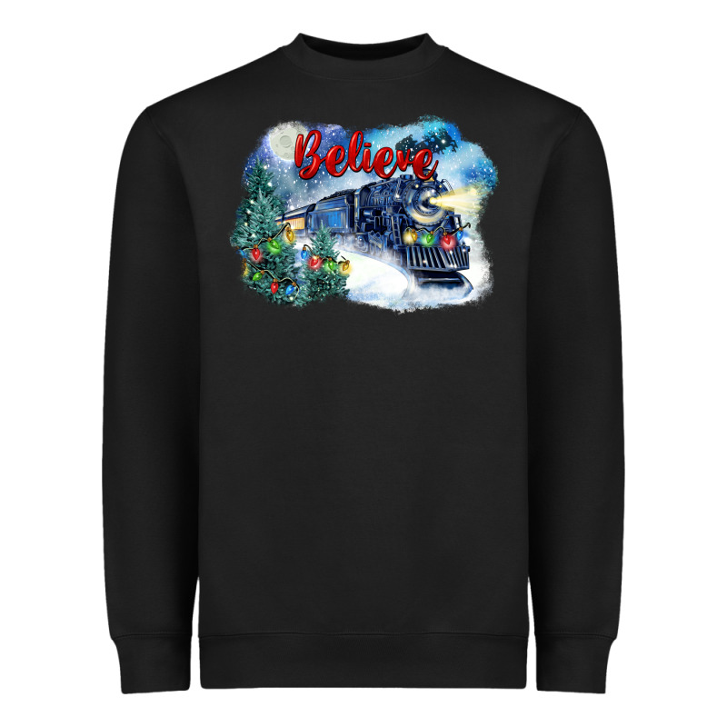 Believe Polar Express Heavyweight Sweatshirt by FaDigitalArtStudio | Teevron