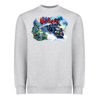 Heather Grey believe polar express Heavyweight Sweatshirt - FaDigitalArtStudio