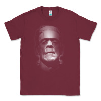 Burgundy frankenstein monster boris karloff face Classic Tee - lanVoArt