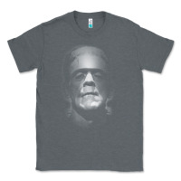 Charcoal Heather frankenstein monster boris karloff face Classic Tee - lanVoArt
