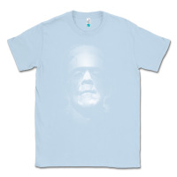 Dusty Blue frankenstein monster boris karloff face Classic Tee - lanVoArt