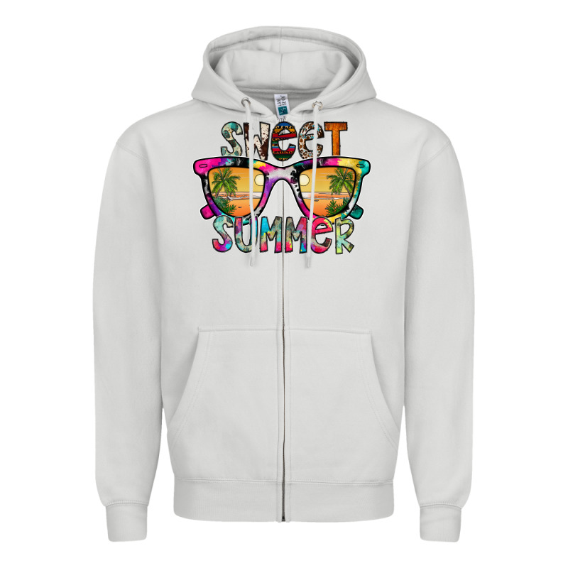Sweet Summer Zipper Hoodie by CowhideDigitalArt | Teevron