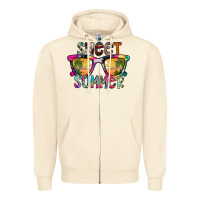 Sandshell Sweet Summer Zipper Hoodie - CowhideDigitalArt