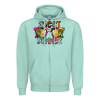 Seafoam Sweet Summer Zipper Hoodie - CowhideDigitalArt