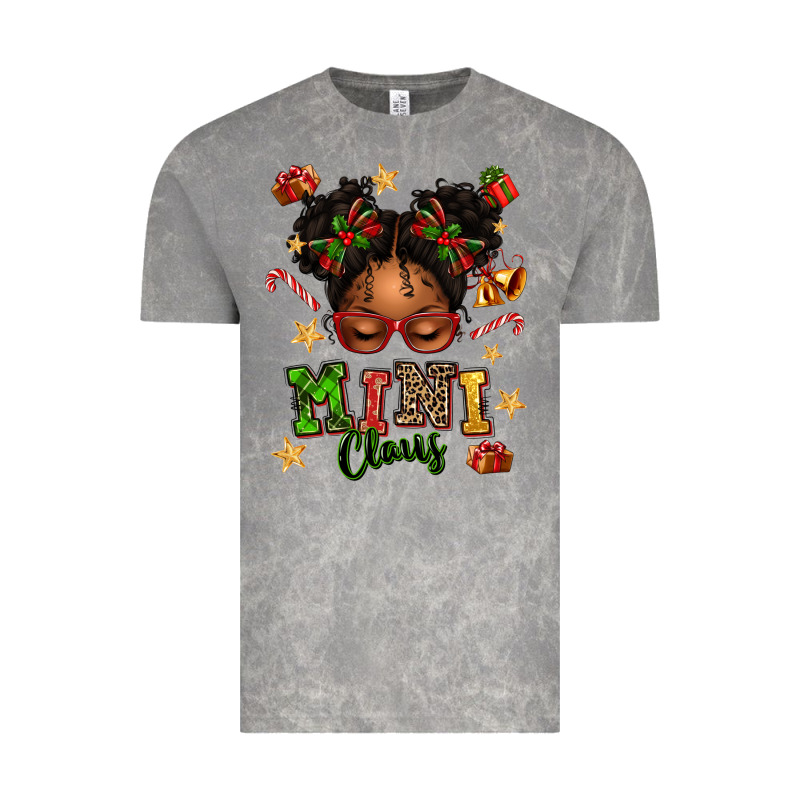 Mini Claus Messy Bun Vintage Tee by texasbilliewilder | Teevron