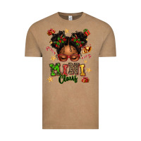 Vintage Coffee mini claus messy bun Vintage Tee - texasbilliewilder