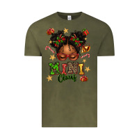 Vintage Olive mini claus messy bun Vintage Tee - texasbilliewilder